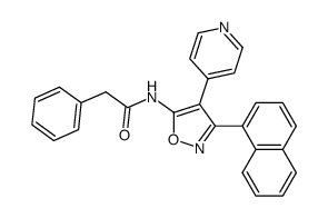 3-(1-Naphthyl)-5-(phenylacetylamino)-4-(4-pyridyl)isoxazole Structure