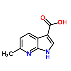 6-Methyl-1H-pyrrolo[2,3-b]pyridine-3-carboxylic acid structure