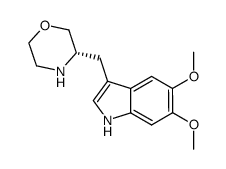 5,6-dimethoxy-3-[(3S)-morpholin-3-ylmethyl]-1H-indole Structure