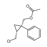 [(1S,2R)-2-(chloromethyl)-1-phenylcyclopropyl]methyl acetate结构式