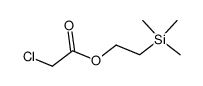 2-(trimethylsilyl)-ethyl chloroacetate结构式