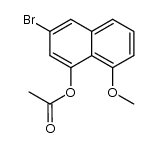 1-acetoxy-3-bromo-8-methoxy-naphthalene Structure