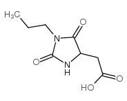 (2,5-二氧代-1-丙基-咪唑啉-4-基)-乙酸结构式