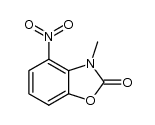 3-methyl-4-nitro-3H-benzooxazol-2-one结构式