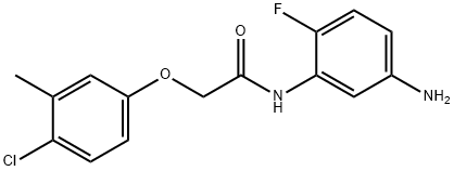 N-(5-Amino-2-fluorophenyl)-2-(4-chloro-3-methylphenoxy)acetamide Structure