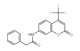 7-(PHENYLACETAMIDO)-4-(TRIFLUOROMETHYL)COUMARIN Structure