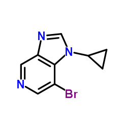 7-Bromo-1-cyclopropyl-1H-imidazo[4,5-c]pyridine Structure