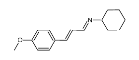 (E)-N-((E)-3-(4-methoxyphenyl)allylidene)cyclohexanamine Structure