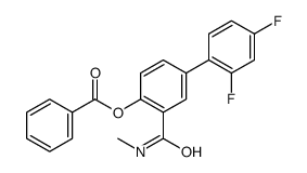 2,4-二氟-3-(甲基氨基甲酰)联苯-4-苯甲酸结构式