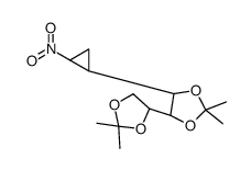 1,2-dideoxy-3,4,5,6-di-O-isopropylidene-1,2-C-methylene-1-nitromannitol结构式