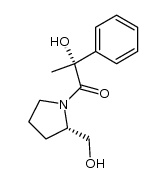 (S)-2-hydroxymethyl-N-((R)-2-hydroxy-2-phenyl)propanoylpyrrolidine Structure