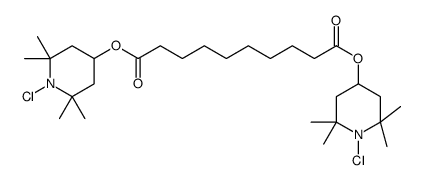 bis(1-chloro-2,2,6,6-tetramethylpiperidin-4-yl) decanedioate结构式