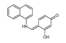 3-hydroxy-4-[(naphthalen-1-ylamino)methylidene]cyclohexa-2,5-dien-1-one结构式