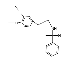 (S)-(-)-[2-(3,4-dimethoxyphenyl)ethyl](1-phenylethyl)amine Structure