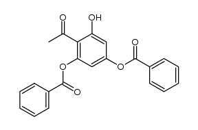 4,6-dibenzoyloxy-2'-hydroxyacetophenone结构式