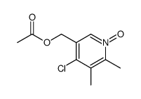 5-Acetoxymethyl-2,3-dimethyl-4-chloropyridine N-oxide structure