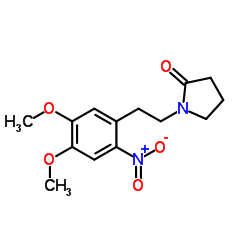 1-[2-(4,5-Dimethoxy-2-nitrophenyl)ethyl]-2-pyrrolidinone structure