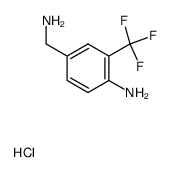 4-(aminomethyl)-2-(trifluoromethyl)aniline hydrochloride structure