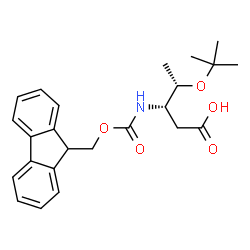 Fmoc-D-β-HomoThr(tBu)-OH structure