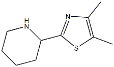 4,5-dimethyl-2-(piperidin-2-yl)thiazole Structure