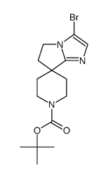 tert-butyl 3'-bromo-5',6'-dihydrospiro[piperidine-4,7'-pyrrolo[1,2-a]imidazole]-1-carboxylate结构式