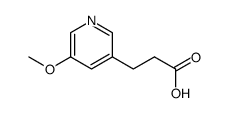 3-(5-甲氧基吡啶-3-基)丙酸结构式