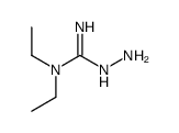 Hydrazinecarboximidamide, N,N-diethyl- (9CI) Structure