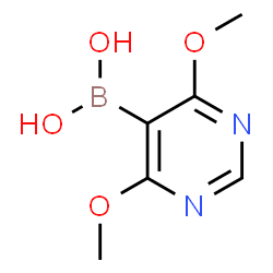 (4,6-dimethoxypyrimidin-5-yl)boronic acid结构式