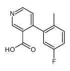 4-(5-fluoro-2-methylphenyl)pyridine-3-carboxylic acid Structure