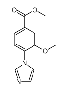 methyl 4-(1H-imidazol-1-yl)-3-methoxybenzoate结构式