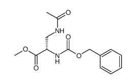 Methyl-2(S)-benzyloxycarbonylamino-3-acetylamino-propionate Structure