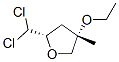 Furan, 2-(dichloromethyl)-4-ethoxytetrahydro-4-methyl-, trans- (9CI) Structure