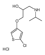 1-(5-chlorothiophen-3-yl)oxy-3-(propan-2-ylamino)propan-2-ol hydrochlo ride结构式