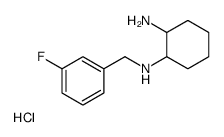 N-(3-Fluoro-benzyl)-cyclohexane-1,2-diamine hydrochloride结构式