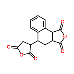 4-(2,5-二氧代四氢呋喃-3-基)-1,2,3,4-四氢萘-1,2-二甲酸酐结构式