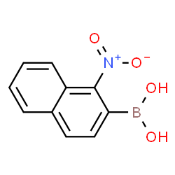 1-nitronaphthalen-2-ylboronic acid structure