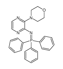 4-{3-[(triphenyl- λ5-phosphanylidene)amino]pyrazin-2-yl}morpholine结构式