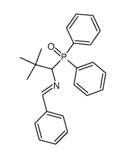 [1-(Diphenyl-phosphinoyl)-2,2-dimethyl-propyl]-[1-phenyl-meth-(E)-ylidene]-amine结构式