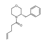 (S)-1-(3-benzylmorpholino)pent-4-en-1-one Structure