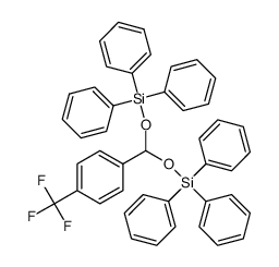 1,1,1,5,5,5-hexaphenyl-3-(4-(trifluoromethyl)phenyl)-2,4-dioxa-1,5-disilapentane结构式