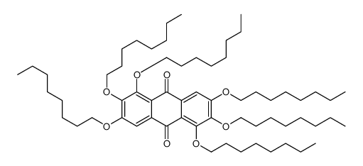 1,2,3,5,6,7-hexaoctoxyanthracene-9,10-dione Structure