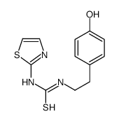 1-[2-(4-hydroxyphenyl)ethyl]-3-(1,3-thiazol-2-yl)thiourea Structure