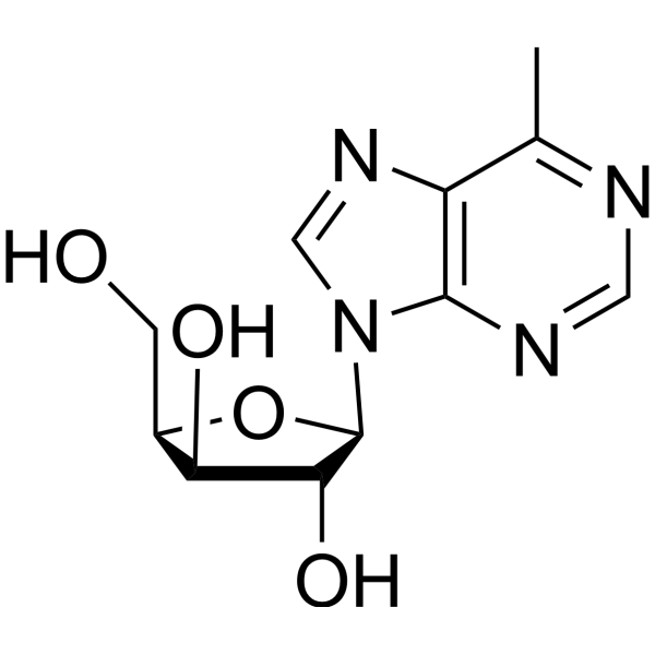 9H-Purine, 6-methyl-9-b-D-xylofuranosyl- structure