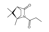 (1R,4S)-1,7,7-Trimethyl-2-propionyl-2-aza-bicyclo[2.2.1]heptan-3-one结构式