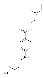 2-(4-butylaminobenzoyl)oxyethyl-diethyl-azanium chloride Structure