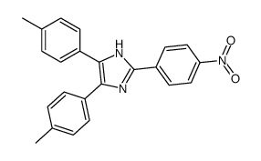 4,5-bis(4-methylphenyl)-2-(4-nitrophenyl)-1H-imidazole结构式