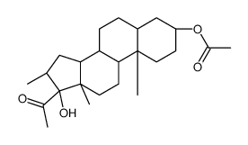 16-Methyl-3,17-dihydroxy-5alpha-pregnane-20-one-3-acetate结构式