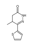 5-methyl-6-(thiophen-2-yl)-4,5-dihydropyridazin-3(2H)-one结构式