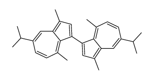 3-(3,8-dimethyl-5-propan-2-ylazulen-1-yl)-1,4-dimethyl-7-propan-2-ylazulene结构式