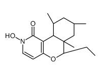 1H-(2)Benzopyrano(4,3-c)pyridin-1-one, 6-ethyl-2,6,6a,7,8,9,10,10a-oct ahydro-2-hydroxy-6a,8,10-trimethyl-, (6R,6aS,8S,10R,10aS)-rel-( )- Structure